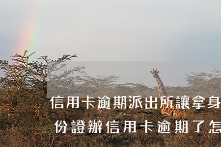 信用卡逾期派出所讓拿身份證 別人拿我的身份證辦信用卡逾期了怎么辦
