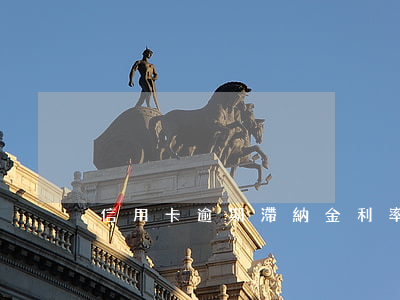 信用卡逾期滯納金利率