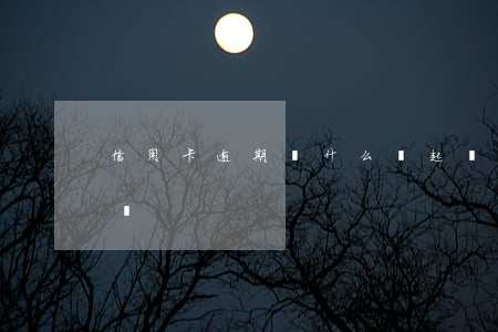 信用卡逾期為什么難起訴(信用卡逾期會被起訴)