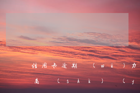 信用卡逾期無(wú)力償還協(xié)商術(shù)語(yǔ)(各銀行信用卡逾期協(xié)商政策)