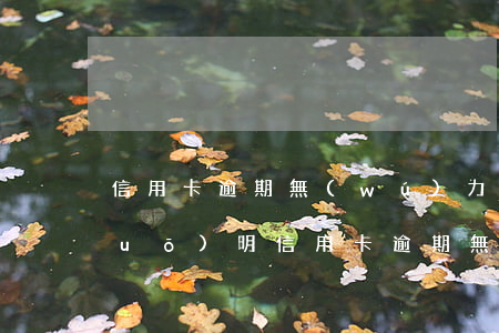 信用卡逾期無(wú)力償還情況說(shuō)明(信用卡逾期無(wú)力償還情況說(shuō)明)