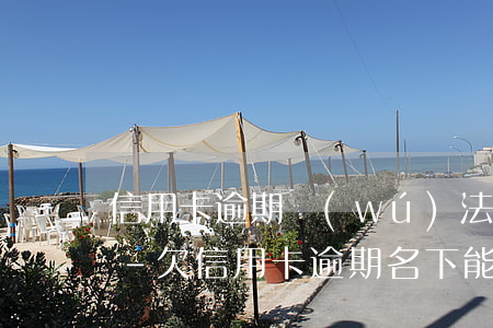 信用卡逾期無(wú)法車(chē)貸嗎-欠信用卡逾期名下能有車(chē)嗎