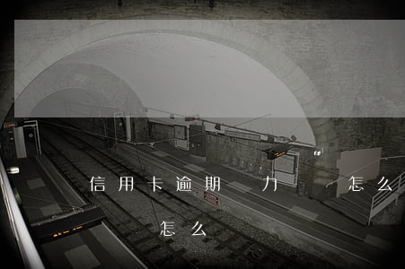 信用卡逾期無力償還怎么解決(欠信用卡無力償還怎么辦)