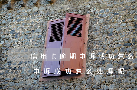 信用卡逾期申诉成功怎么处理-信用卡逾期申诉成功怎么处理呢