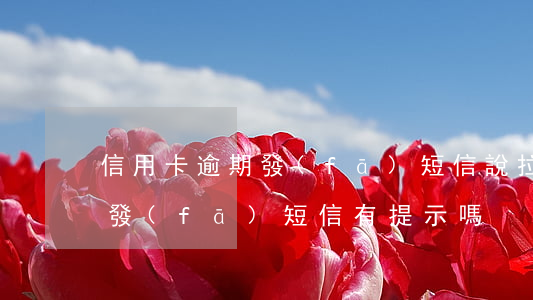 信用卡逾期發(fā)短信說拉黑了(拉黑了發(fā)短信有提示嗎)