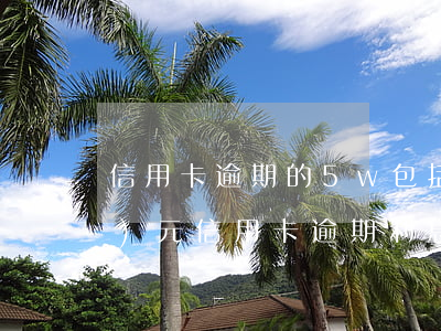 信用卡逾期的5w包括利息么(五萬(wàn)元信用卡逾期利息是多少)