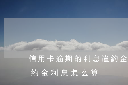 信用卡逾期的利息違約金怎么算(銀行逾期違約金利息怎么算)
