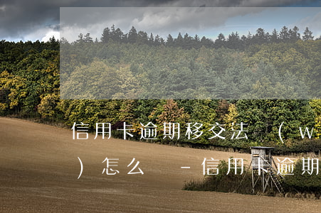 信用卡逾期移交法務(wù)后會(huì)怎么樣-信用卡逾期移交法務(wù)后會(huì)怎么樣處理
