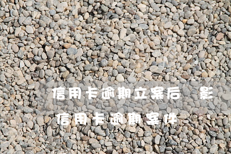 信用卡逾期立案后會影響手機嗎(法院會受理信用卡逾期案件嗎)