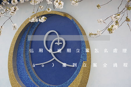 信用卡逾期立案怎么處理(信用卡逾期報(bào)案到立案全過程)