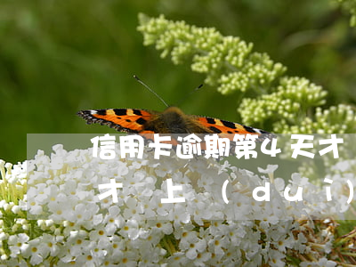 信用卡逾期第4天才還上(信用卡逾期第4天才還上,對(duì)信用有影響嗎?)