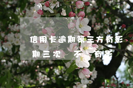信用卡逾期第三方有影響嗎(不同的信用卡逾期三次會不會有影響)