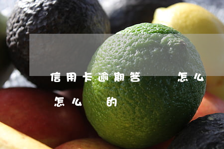 信用卡逾期答辯書怎么寫(信用卡逾期申請書怎么寫的)