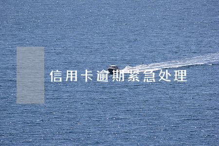信用卡逾期紧急处理