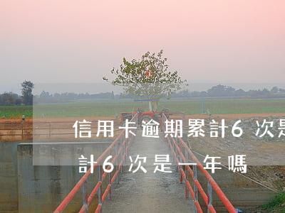 信用卡逾期累計6次是一年嗎(信用卡逾期累計6次是一年嗎)