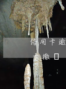 信用卡逾期結(jié)案去哪里撤銷(信用卡 撤銷)