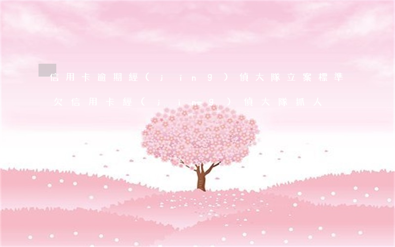 信用卡逾期經(jīng)偵大隊立案標準 欠信用卡經(jīng)偵大隊抓人