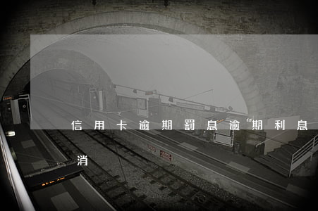 信用卡 逾期罰息 逾期利息（信用卡逾期利息取消）