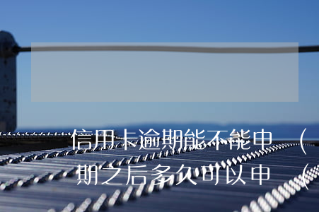 信用卡逾期能不能申請(qǐng)延期(逾期之后多久可以申請(qǐng)信用卡)