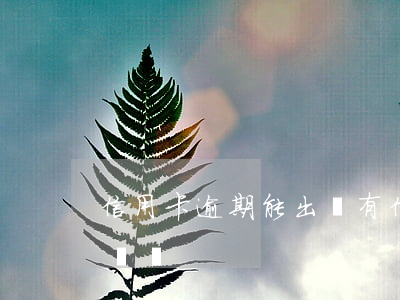 信用卡逾期能出國(有信用卡逾期的人,可以出國嗎)