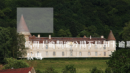 信用卡逾期能分期不(信用卡逾期能分期不還款嗎)