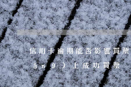 信用卡逾期能否影響買票(信用卡逾期網(wǎng)上成功買票)
