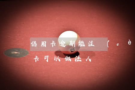 信用卡逾期能注冊(cè)做法人嗎(欠信用卡可以做法人嗎)