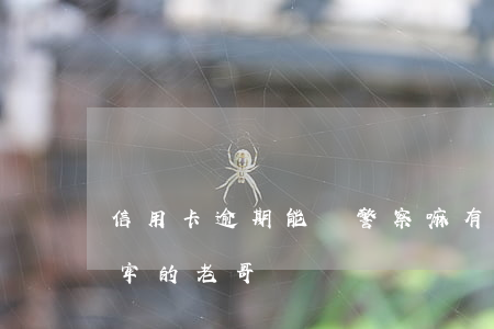 信用卡逾期能當警察嘛(有沒有信用卡逾期坐牢的老哥)