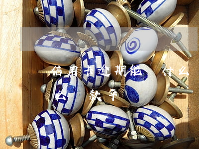 信用卡逾期能辦什么貸款(信用卡逾期能辦什么貸款平臺)