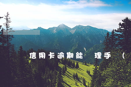 信用卡逾期能辦理手機(jī)按揭嗎