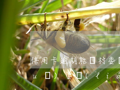 信用卡逾期能選村委嗎(信用卡逾期說(shuō)要聯(lián)系村委是真的嗎)