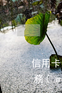 信用卡逾期表內(nèi)表外業(yè)務(wù)(信用卡賬單逾期)