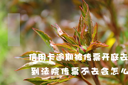 信用卡逾期被传票开庭去还是不去-逾期收到法院传票不去会怎么样