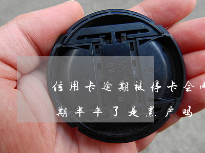 信用卡逾期被停卡会成为黑户吗(我信用卡逾期半年了是黑户吗)
