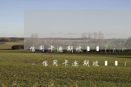 信用卡逾期被凍結(jié)可以分期還款-信用卡逾期被凍結(jié)可以分期還款嗎