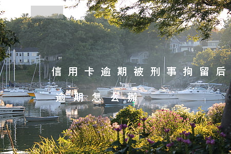 信用卡逾期被刑事拘留后程序(被拘役信用卡逾期怎么辦)
