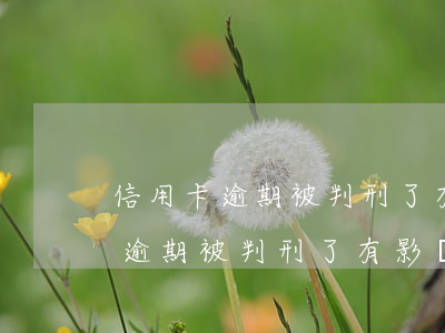 信用卡逾期被判刑了有影響嗎上海-信用卡逾期被判刑了有影響嗎上海