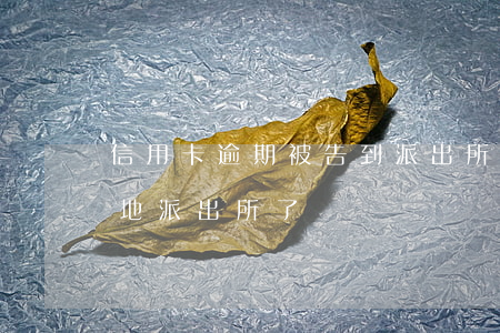 信用卡逾期被告到派出所(信用卡逾期被報當地派出所了)