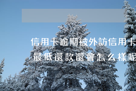 信用卡逾期被外訪(信用卡逾期被外訪了還了最低還款還會怎么樣呢)