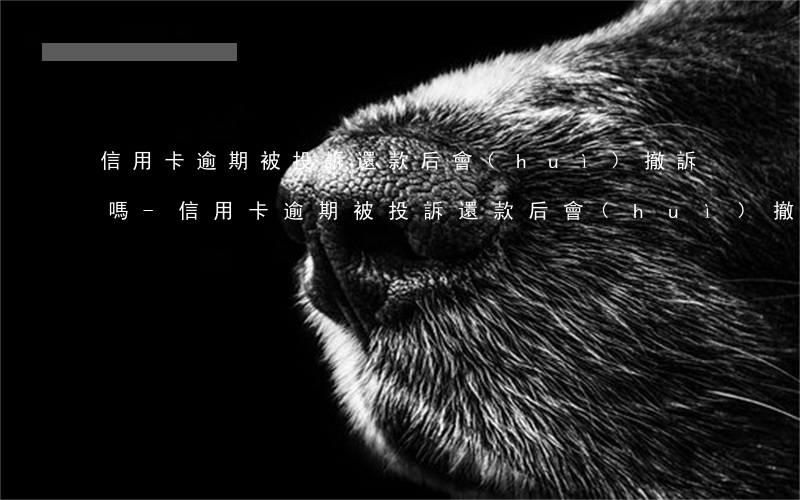 信用卡逾期被投訴還款后會(huì)撤訴嗎-信用卡逾期被投訴還款后會(huì)撤訴嗎知乎