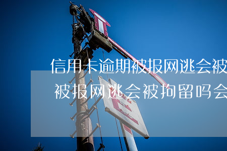 信用卡逾期被报网逃会被拘留吗(信用卡逾期被报网逃会被拘留吗会坐牢吗)