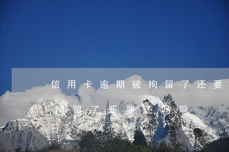信用卡逾期被拘留了还要还吗(信用卡逾期被拘留了还要还吗吗)