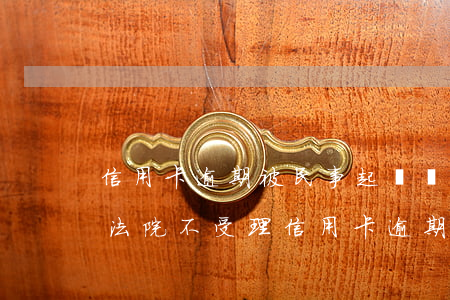 信用卡逾期被民事起訴無財產(chǎn)(法院不受理信用卡逾期)