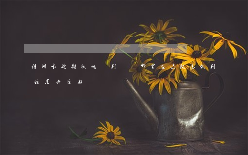 信用卡逾期被起訴判決書哪里查(法院怎么判信用卡逾期)