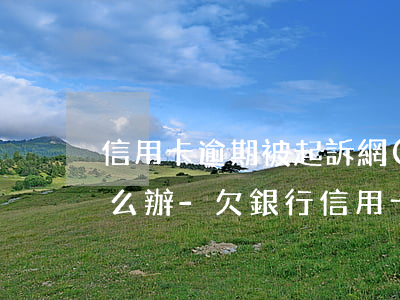 信用卡逾期被起訴網(wǎng)上通緝怎么辦-欠銀行信用卡多久會被起訴通緝