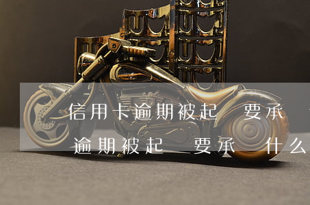 信用卡逾期被起訴要承擔什么費用-信用卡逾期被起訴要承擔什么費用呢