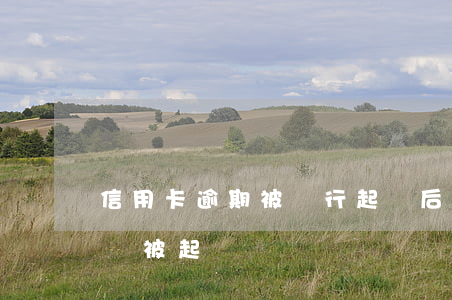 信用卡逾期被銀行起訴后會怎樣(銀行卡逾期會被起訴嗎)