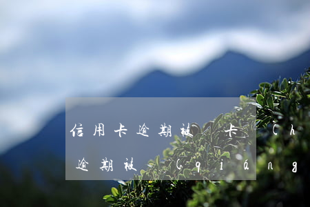 信用卡逾期被銷卡會(huì)怎樣(信用卡逾期被強(qiáng)制銷戶會(huì)影響其他信用卡嗎)