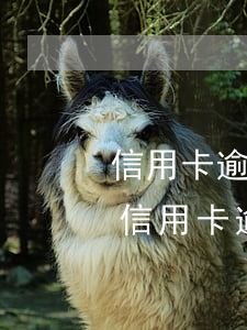 信用卡逾期要幾天會(huì)起訴(欠銀行信用卡逾期多久會(huì)被起訴)