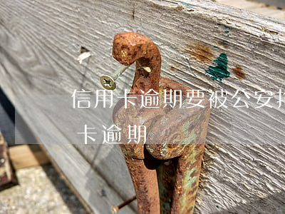 信用卡逾期要被公安拘留嗎(被拘役期間信用卡逾期)